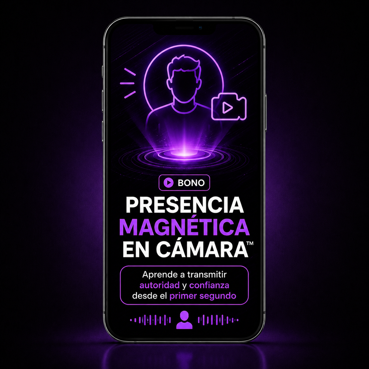 Mockup del Bonus #3: Presencia Magnética en Cámara™
