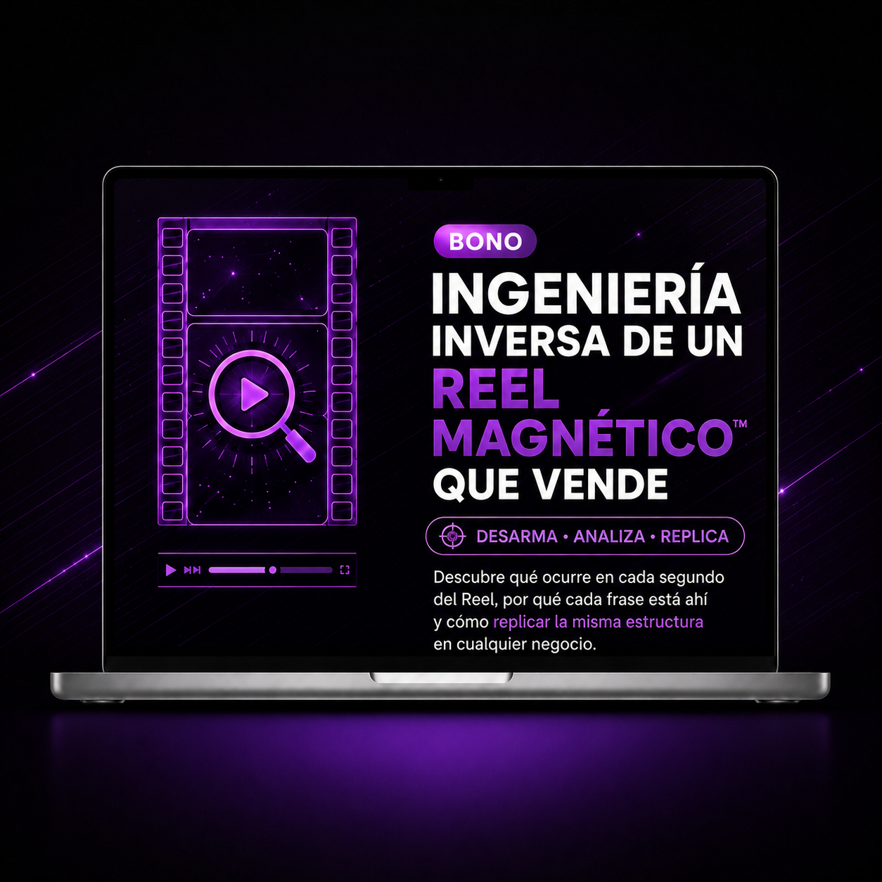 Mockup del Bonus #2: Ingeniería Inversa de un Reel Magnético™ que vende